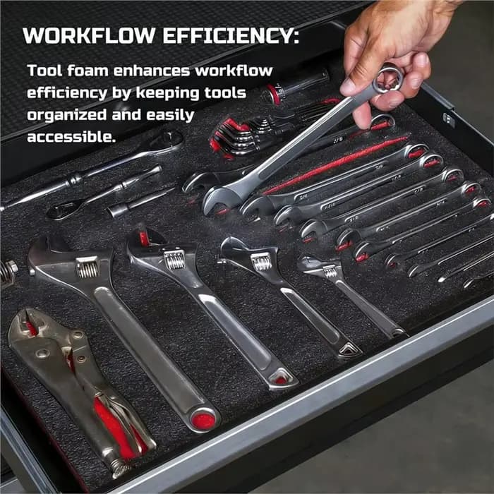 A02F - Inserts en mousse compatibles pour boîte à outils rigide