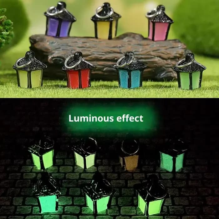 Piquets de jardin lumineux envoyés au hasard, 6 pièces, Mini décorations de bonsaï, artisanat de bri
