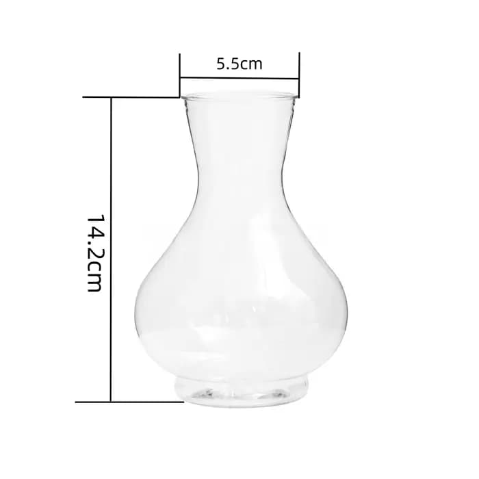 Vases en plastique vintage, conteneurs hydroponiques transparents pour jacinthes, fleurs de lierre v