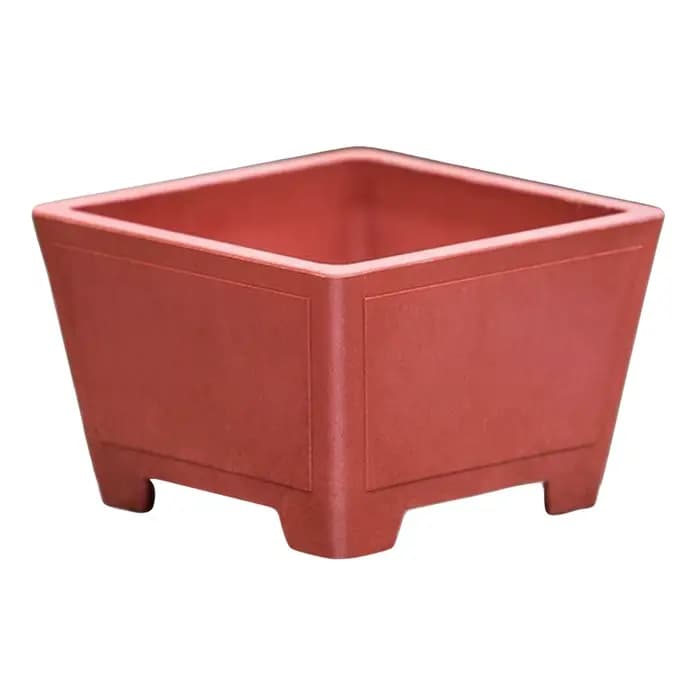 Pot de fleurs créatif en plastique épais et coloré, imitation argile violette, durable, pour plantes
