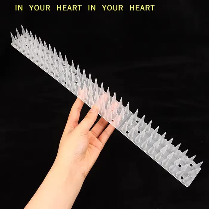 Accessoires DIY : Piques transparentes en plastique anti-oiseaux, anti-pigeons, anti-écureuils pour