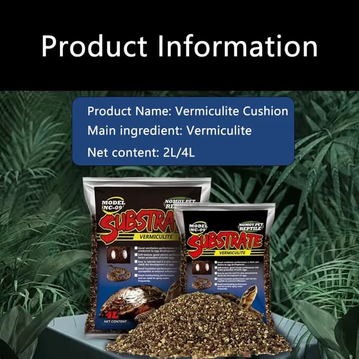 2/4L Perlite vermiculite sol de noix de coco tortue oeuf incubation substrat jardin pot sol mélange médias Reptile accessoires d'élevage