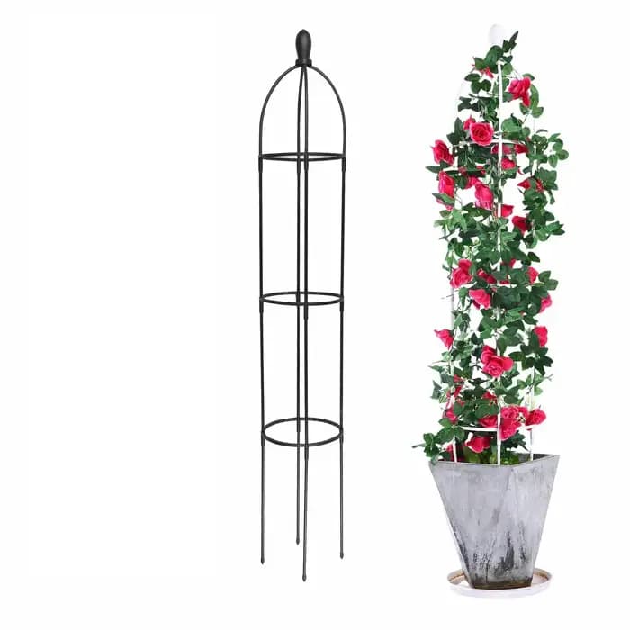 1 pièces treillis de jardin pour plantes grimpantes tour extérieure obélisque