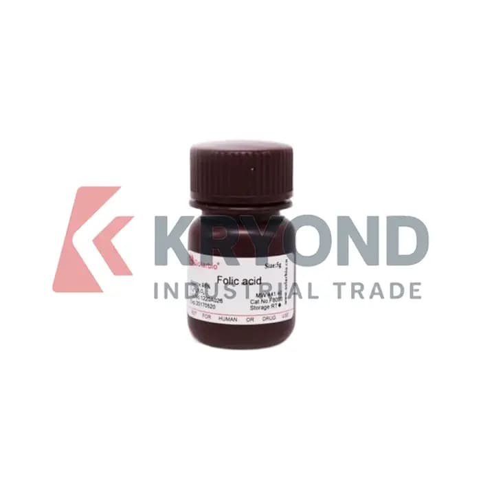 SOLARBIO Vitamine B9 (acide félicitique) pour suppléments nutritionnels et applications de laboratoire Produit original