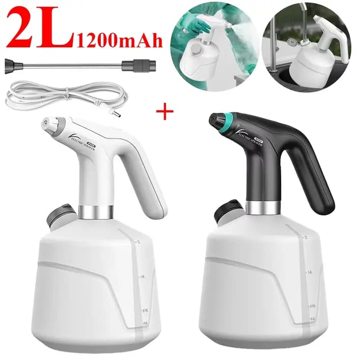 Pulvérisateur électrique agricole 2L, Rechargeable par USB, pulvérisation d'arrosage, désinfection,
