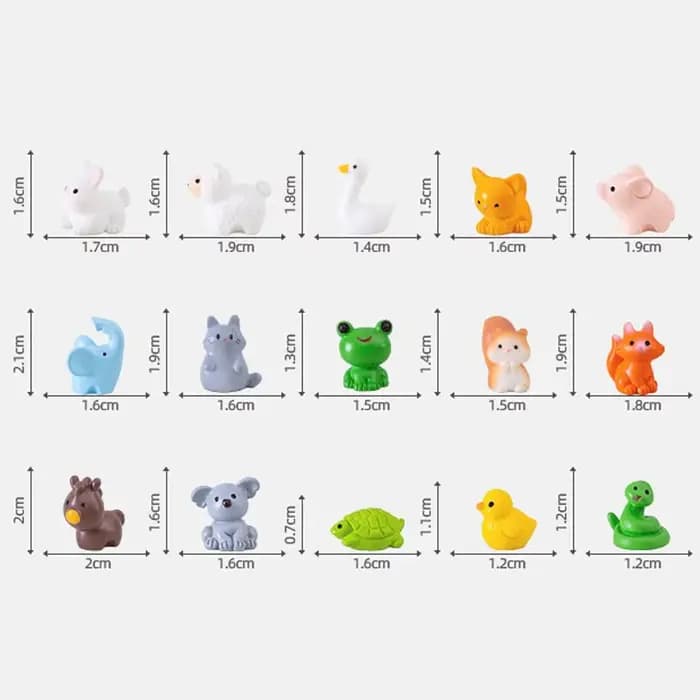 Micro ornements de paysage d'animaux mignons faits à la main, artisanat en résine réaliste, chat, ca