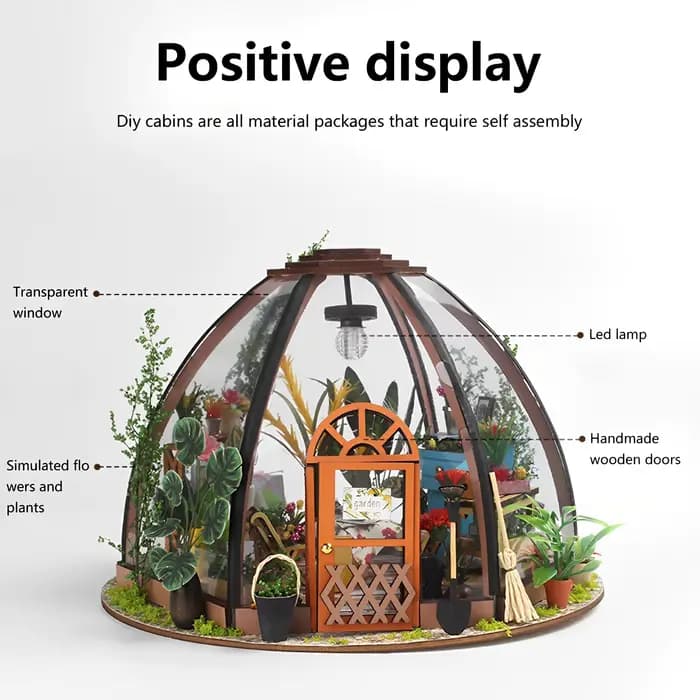 Kit de maison de jardin Miniature