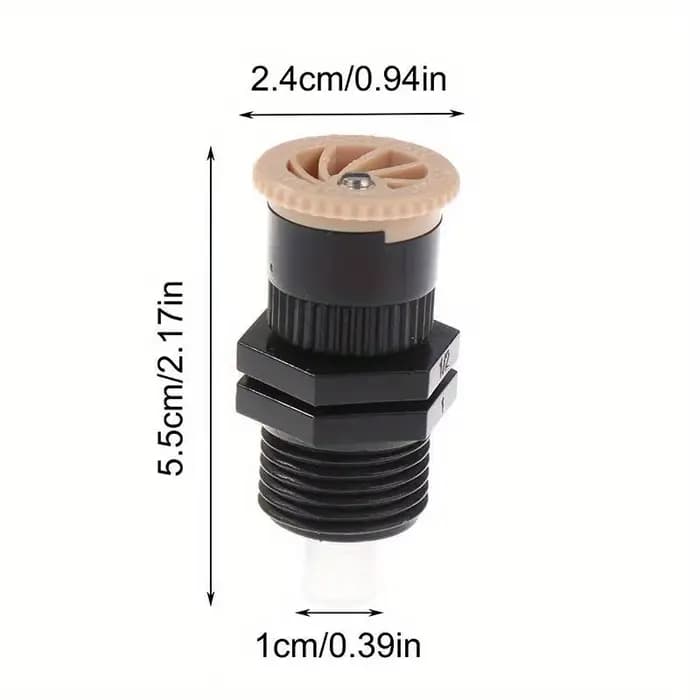 Arroseur d'eau avec filetage de 1/2 pouces, Support en plastique 0-360 degrés réglable, buse d'irrig