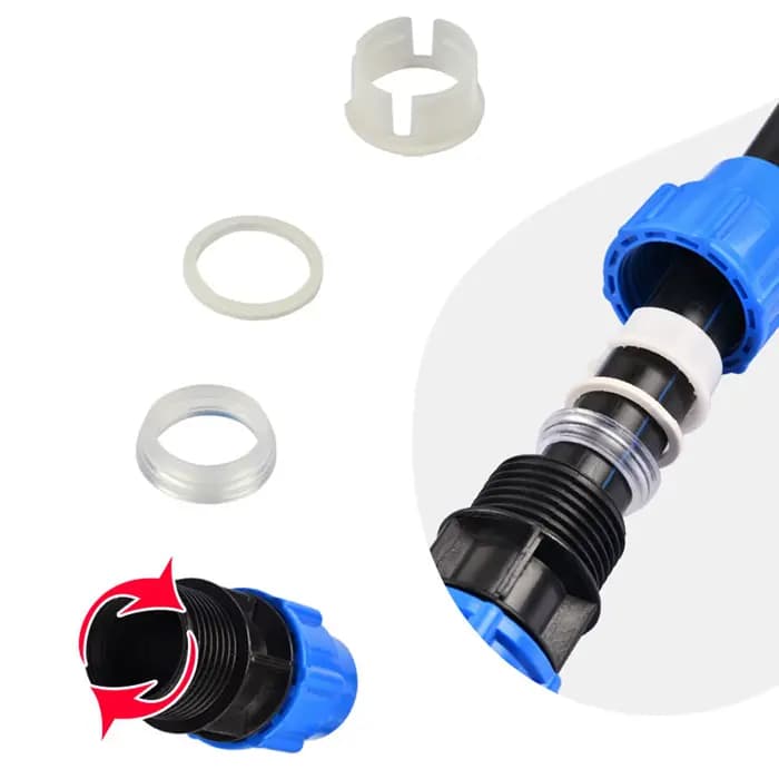 Séparateur d'eau du robinet en PVC PE, 20/25/32/40/50mm, connecteur de Valve rapide en plastique, ra
