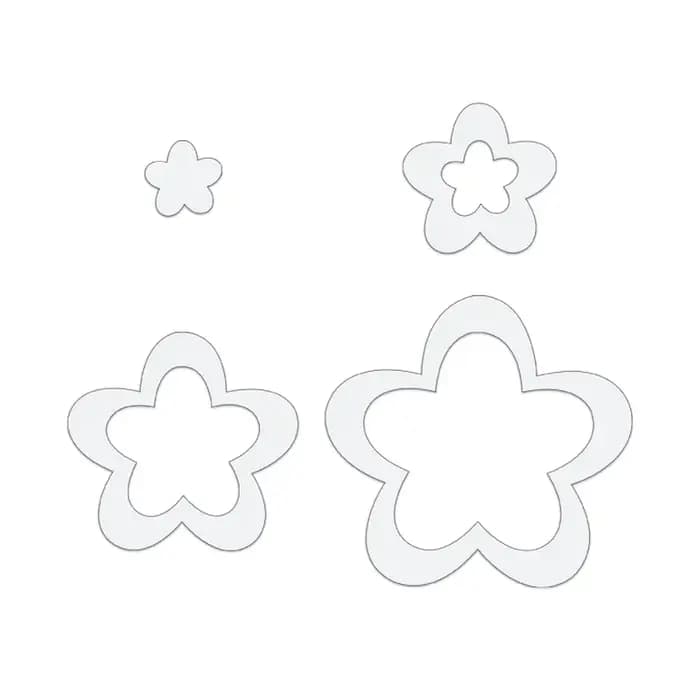 YOMDID 4 pièces de gabarits en forme de fleurs