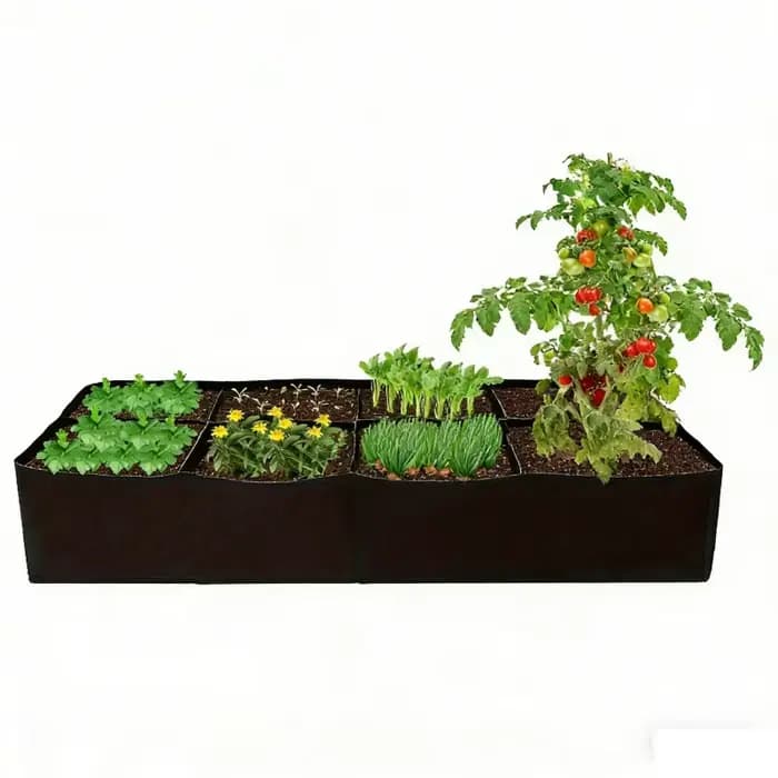 Jardinage à domicile 128 gallons 8 grilles sac de plantation respirant épaissi tridimensionnel légumes pomme de terre