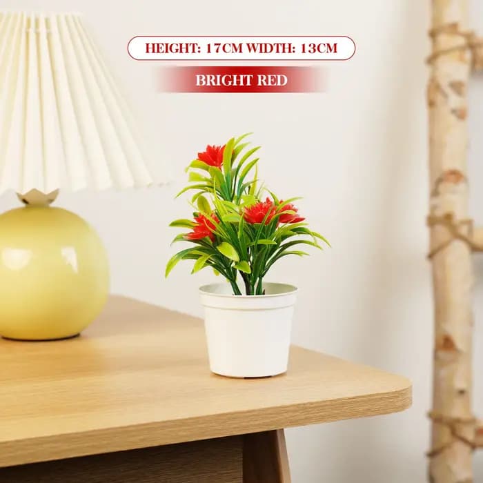 Bonsaï Vert Artificiel en Pot pour la Décoration Intérieure Plantes Artificielles