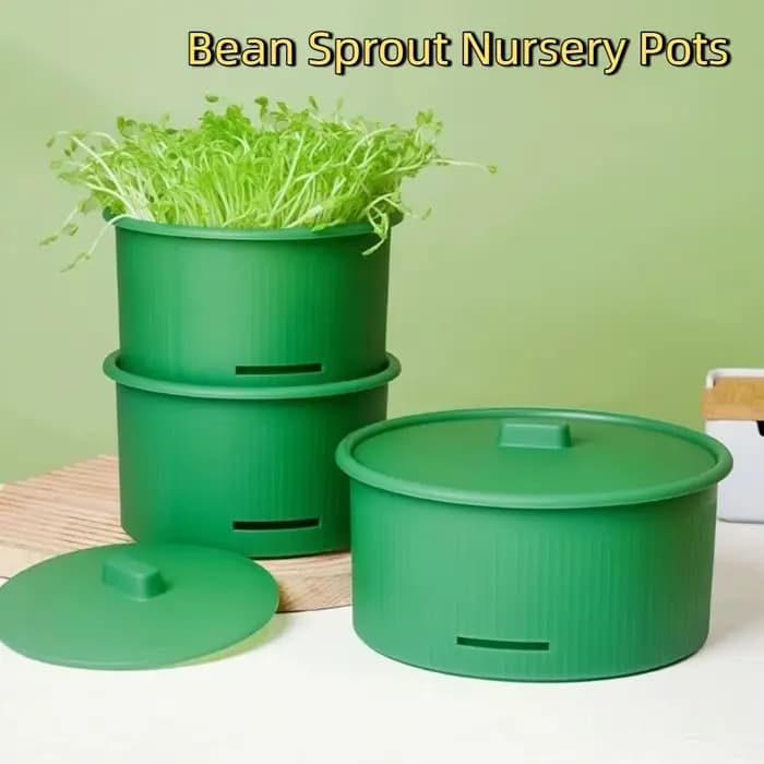 Pots de pépinière en plastique pour germes de haricots