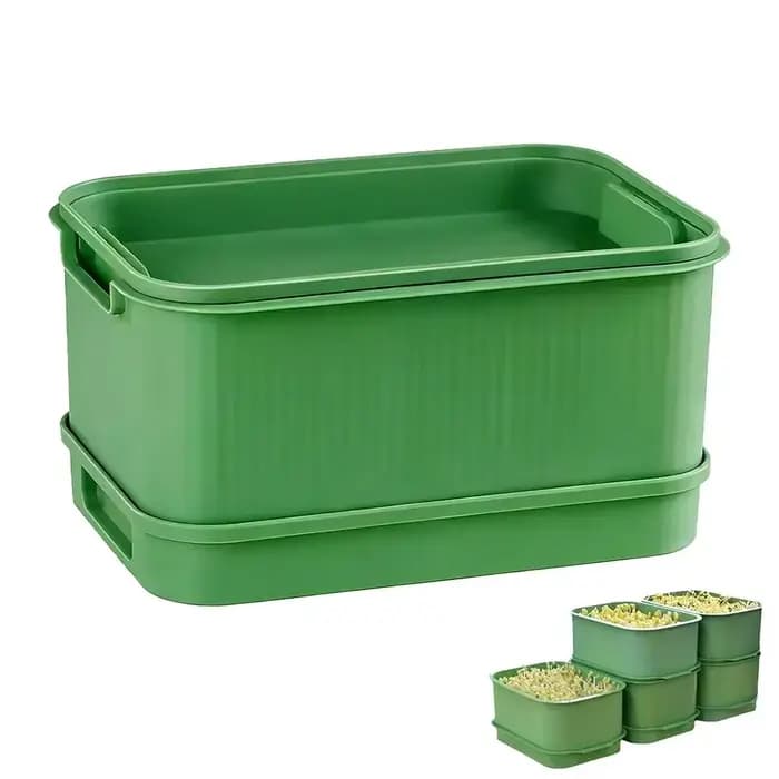 Plateau de germination pour graines, jardin hydroponique, germination d'arachides, boîte de germination, mini kits de serre, pot de plantation sans terre O8P4