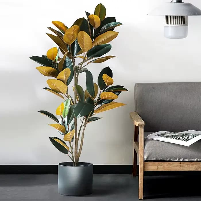 Plantes artificielles décoratives et arbres en Pots
