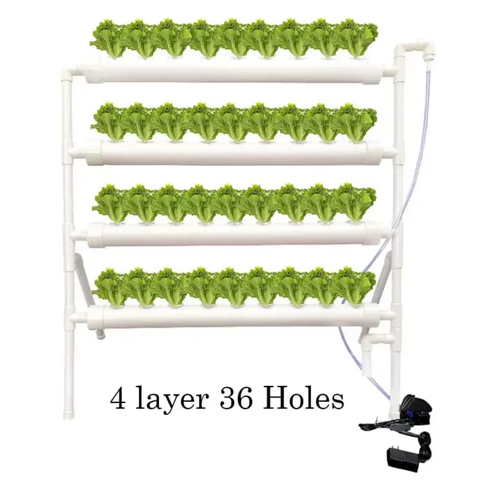 Kit de culture hydroponique pour plantes à 36 sols, pots de pépinière, culture antiparasitaire sans