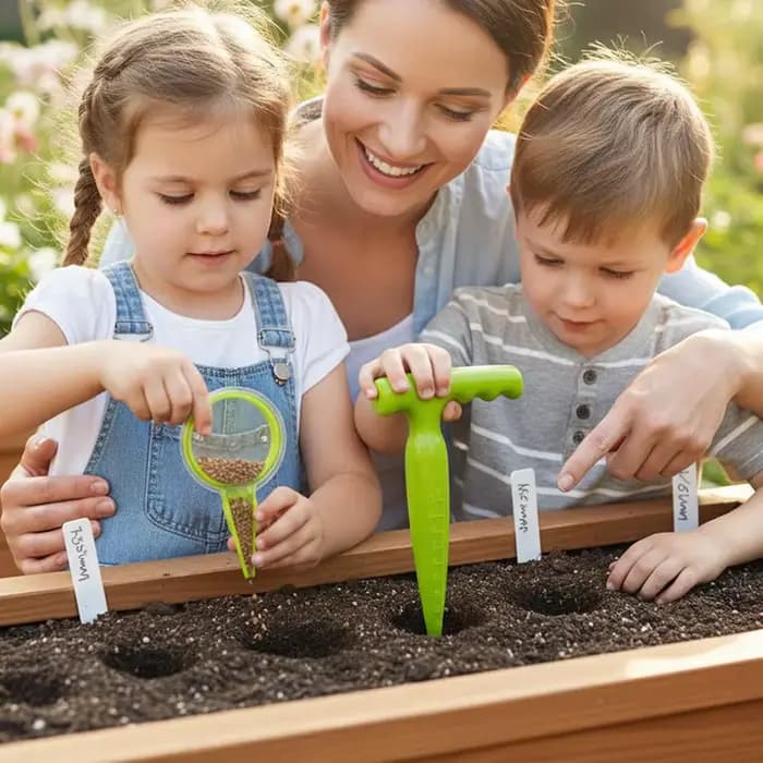 Kit de semoir de jardinage manuel multifonctionnel et réglable pour la maison, outils de jardinage,