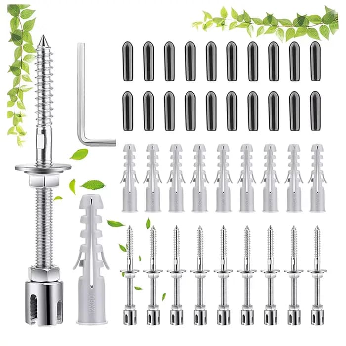 SGYM-Kit de système de treillis de câble métallique en acier inoxydable, plantes grimpantes, vignes