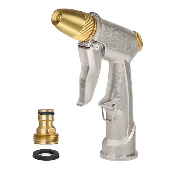 Pistolet pulvérisateur haute pression en métal pour jardin, arrosage de pelouse, lavage de voiture,
