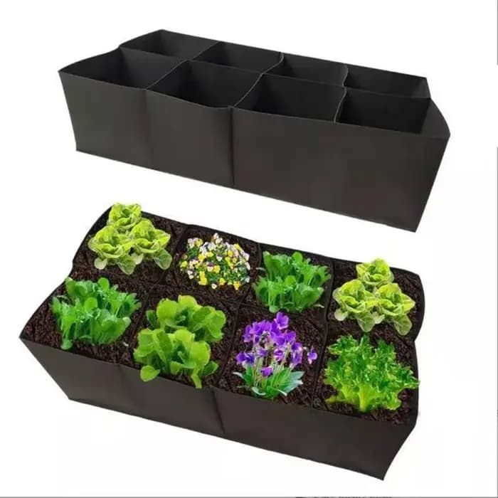 Sac de plantation de jardin multi-gâles, sac de culture en feutre rectangulaire, Pot de plantation de pépinière, légumes, tomates, pommes de terre, conteneur de plantation de plantes