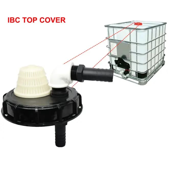 Couvercle d'Entrée IBC Précieux avec Ventilation, Accessoire de Remplissage, Fourre-Tout, 163mm
