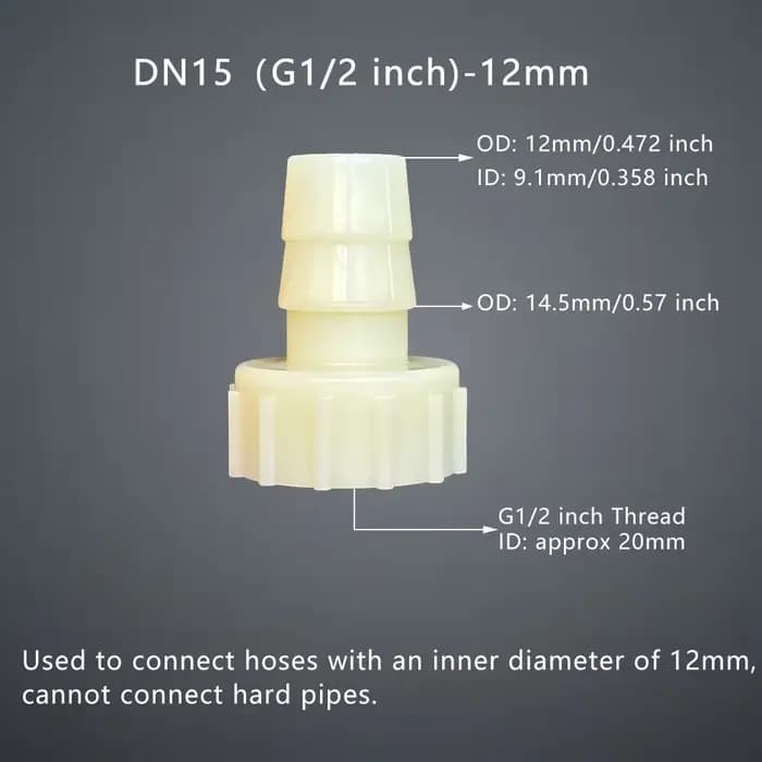 Connecteur de tuyau femelle G1/2 pouces DN15, filetage intérieur, accessoires de pompe à eau, raccor