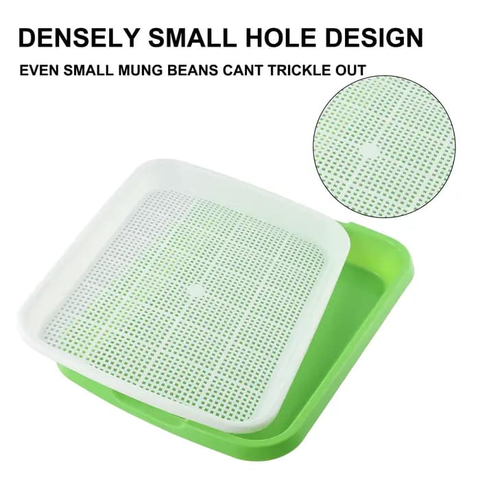 Microgreens plateau hydroponique à 2 couches plateau de germes Anti-piqûres de moustique 33 cm * 26