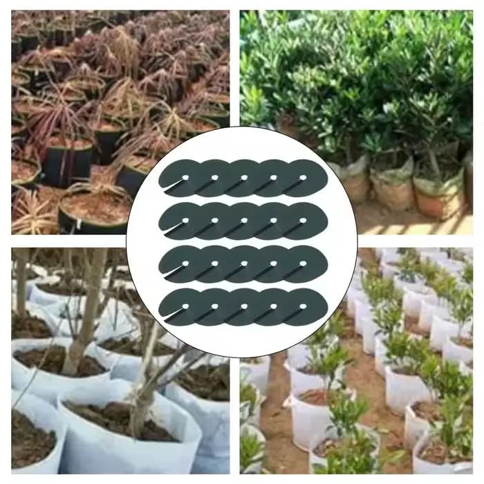 10 pièces Anneaux de paillis en tissu non tissé pour jardinage, barrière pour arbres, protection de
