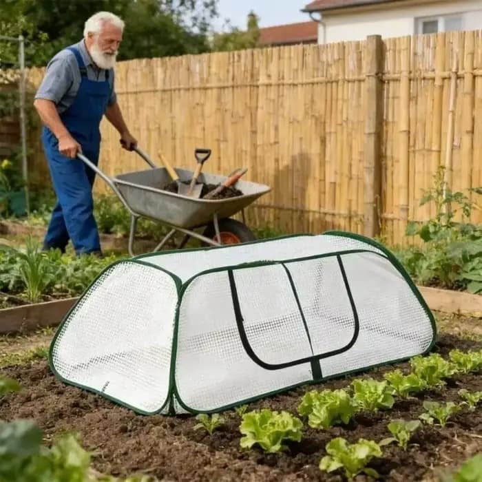 Couverture de protection pour plantes en PVC transparent, respirante et imperméable, pour jardin et serre