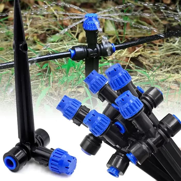 180 ° Arroseurs réglables à 8 trous avec piquet, système d'irrigation rapide à insertion rapide, p