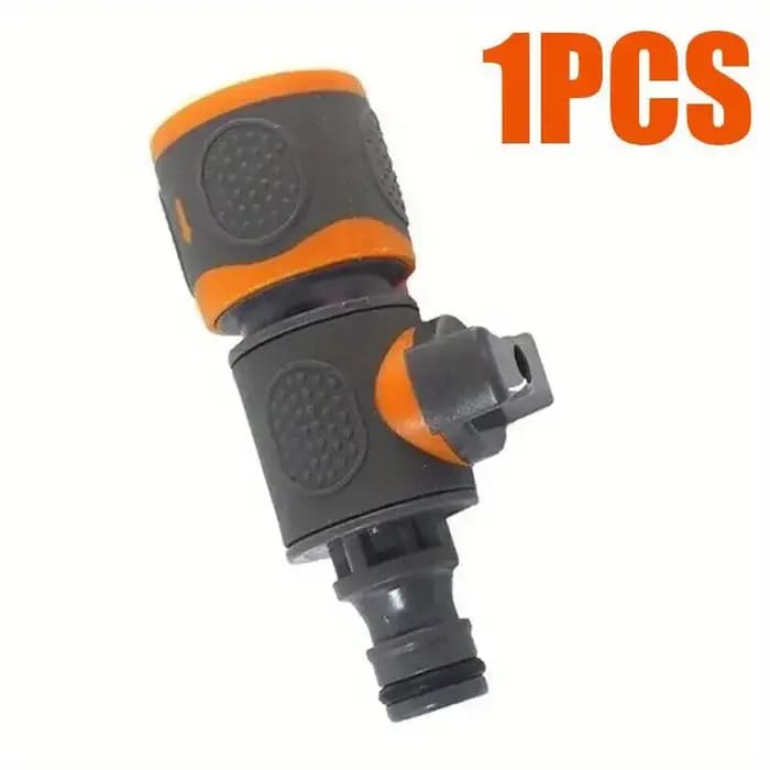 Adaptateur de tuyau d'arrosage à connexion rapide avec robinet d'arrêt - Compatible avec les tuyaux de 1/2 "