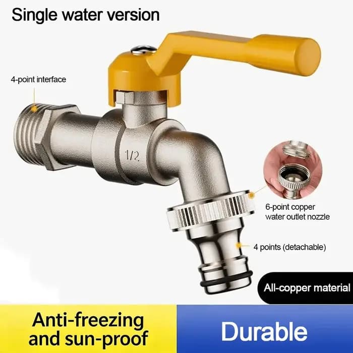 Robinet d'eau en cuivre portable
