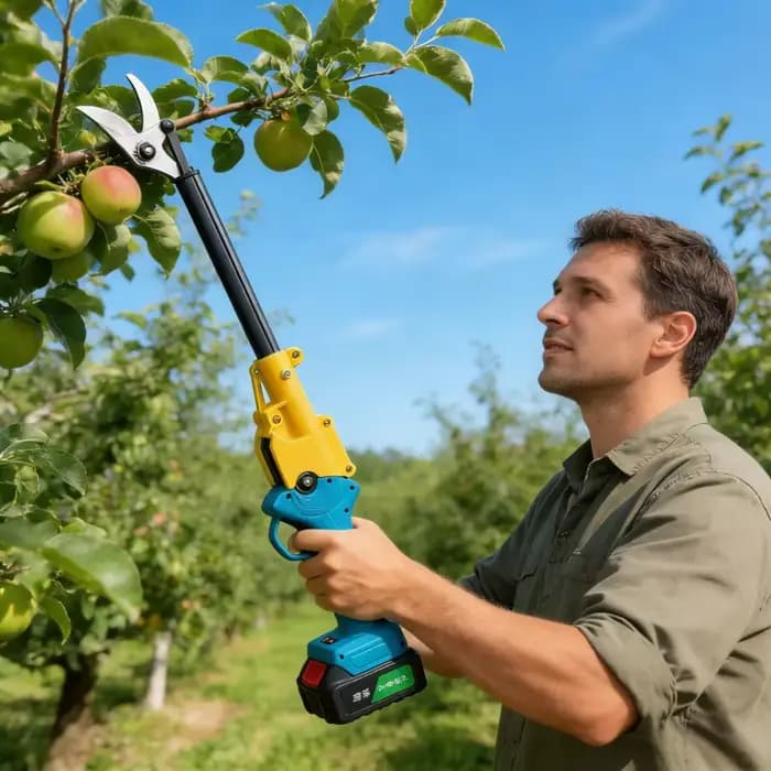 Sécateurs électriques extensibles pour la cueillette des litchis