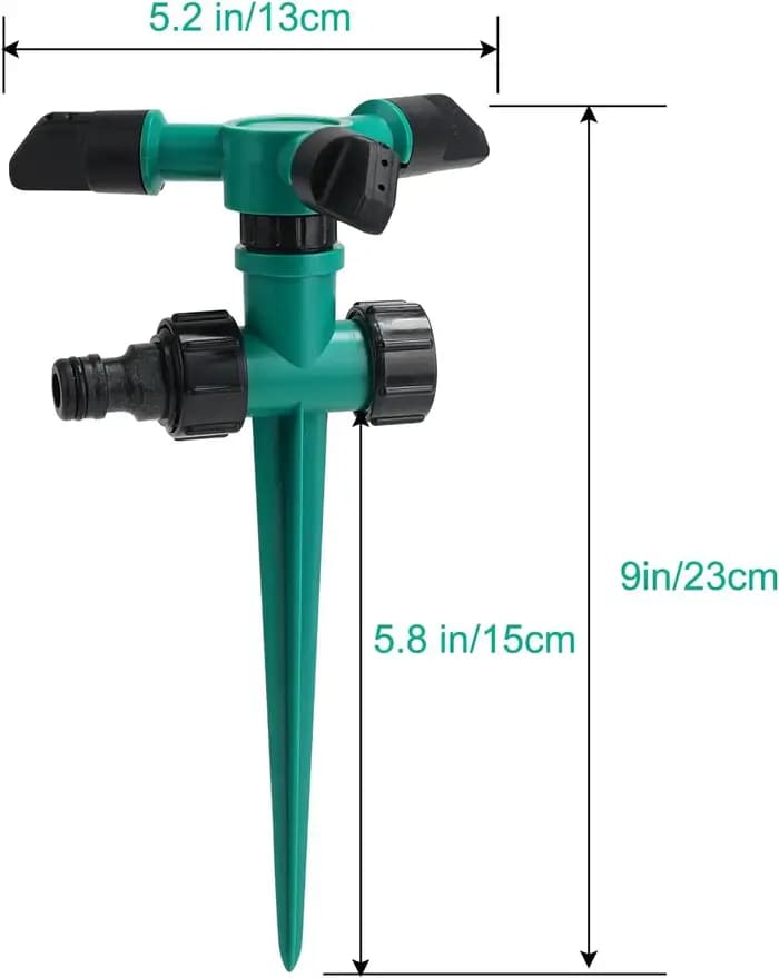 Arroseur automatique de jardin, arrosage de jardin, eau rotative à 360 degrés pour l'irrigation agricole