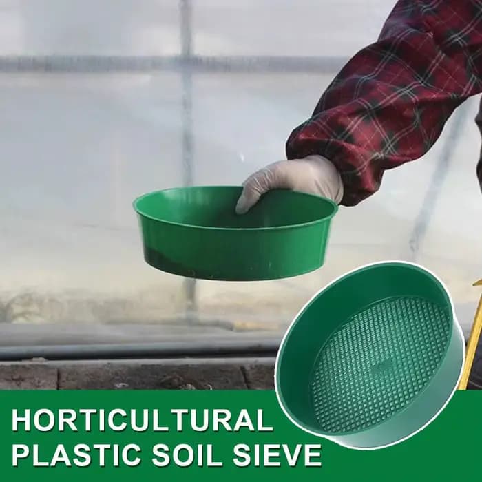 Filtre à mailles en plastique pour tamisage de terre et de pierres