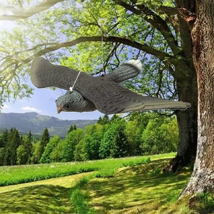 Faux faucon volant 3D, leurre répulsif d'oiseaux, lutte antiparasitaire, épouvantail de jardin, orne