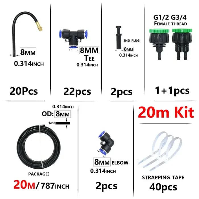 Kit de système de pulvérisation de flexion bricolage