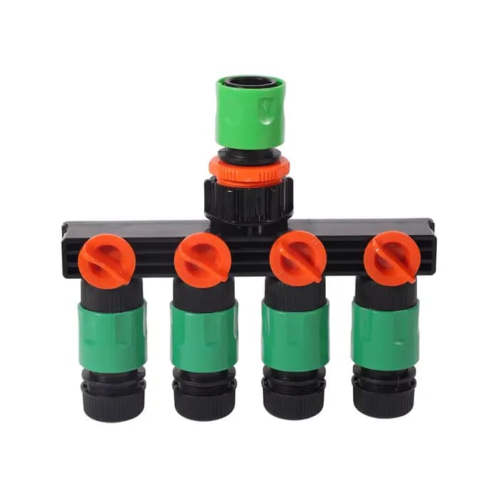 Séparateur de tuyau à Valve indépendante à 4 voies, entrée DN16mm, tuyau 1/2 ", sortie 4/7mm, interr