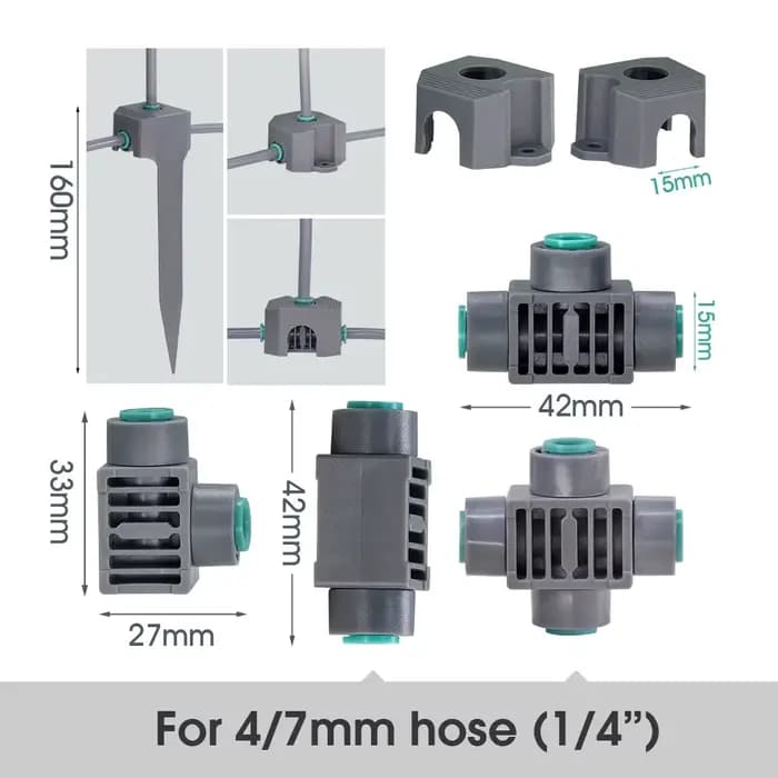 Système d'Arrosage à Pompe Auto-Amorçante, Pliable à 360 °, en Laiton, Connecteur Rapide, Analyste d