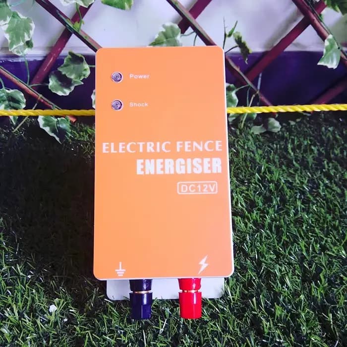 Éneriseur de clôture électrique DC 12V 0.5- 1 joule, pour animaux, bovins, ferme, volaille, chargeur