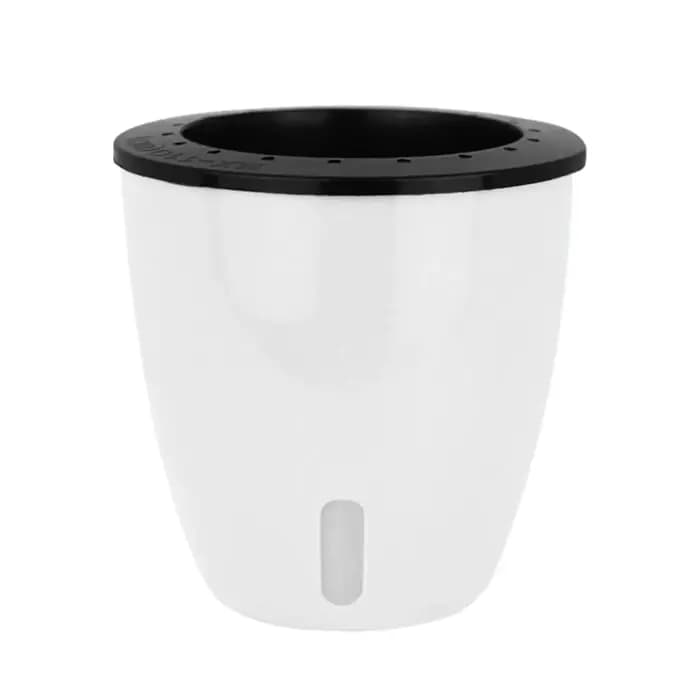 Pots de plantes blancs portables et écologiques avec système de Drainage