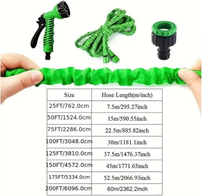 1 ensemble tuyau d'arrosage tuyau d'eau tuyau magique extensible 7 modèles pistolet à eau Pot de mou