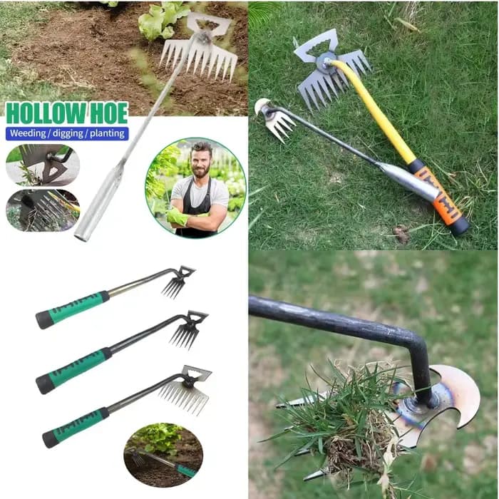 Outils de jardinage 2-en-1 : Pelle à désherber et à planter