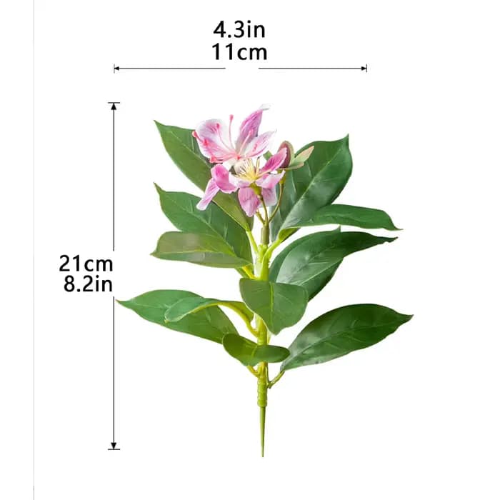 Plante d'azalée artificielle avec Faux Ficus et fleurs
