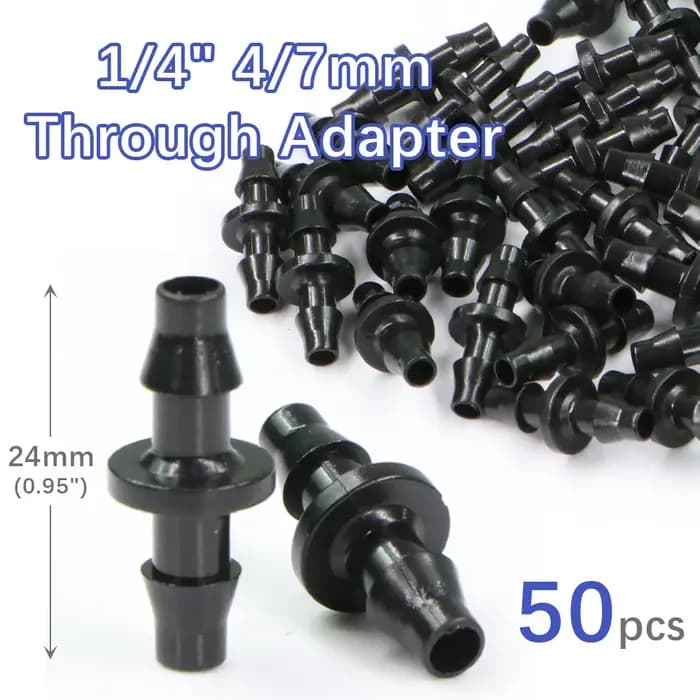 Adaptateur de tuyau pas à barbe 1/4 "