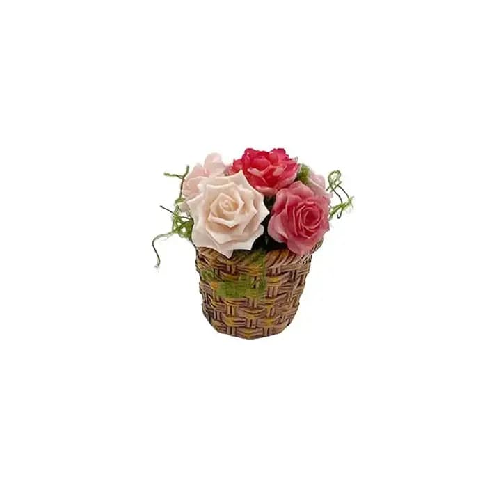 Mini fleurs en pot, simulation de pot de fleurs
