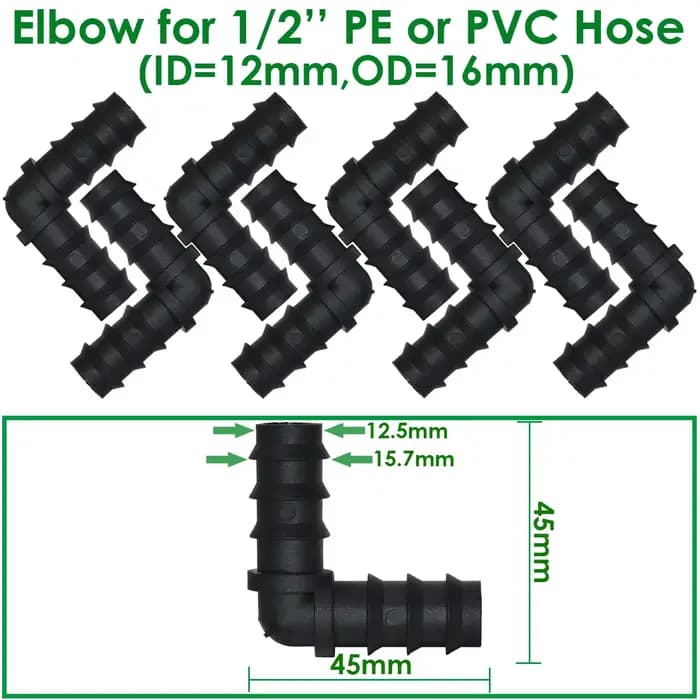 KESLA – raccords pour Irrigation goutte-à-goutte, 16mm, connecteurs, coude en t, capuchon d'accouple