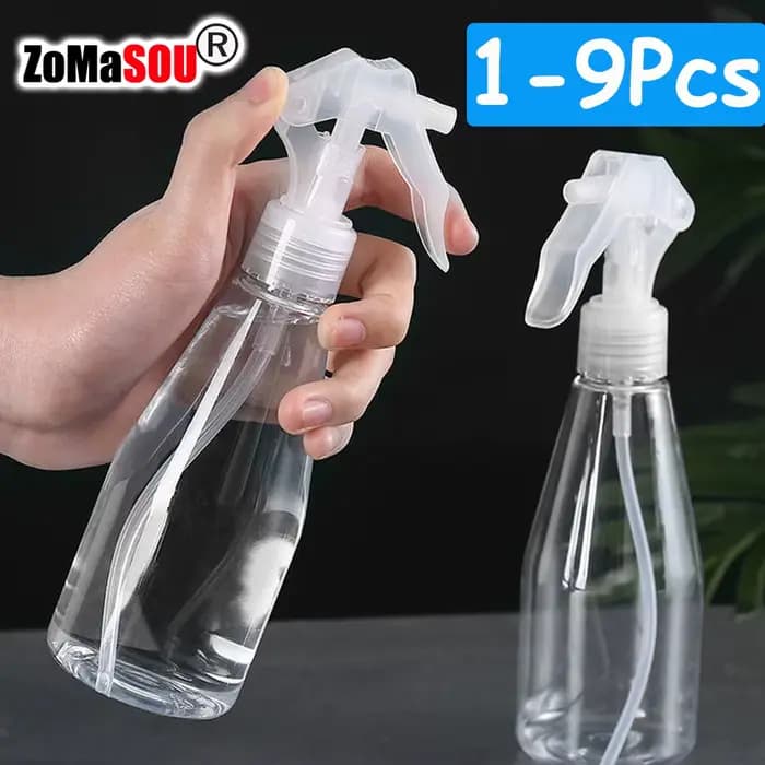 Flacon pulvérisateur en plastique de 200ml, 1 à 9 pièces, flacon pulvérisateur vide transparent, pul