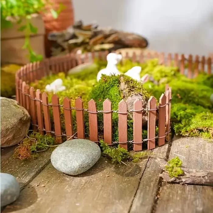 Mini clôture, décoration de jardin et de bonsaï, clôture de jardin de conte de fées, décoration en b