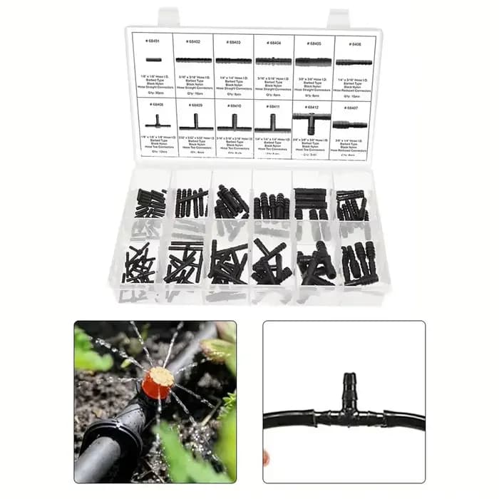 Assortiment de connecteurs de tuyaux de voiture, ensemble de réducteurs, connecteurs en T droits en